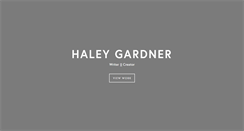 Desktop Screenshot of haleygardner.com